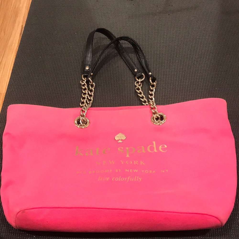 Pink Kate Spade tote bag!